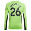 Maillot de Gardien à Manches Longues Manchester United Henderson 26 Domicile 2023-24 Pour Homme